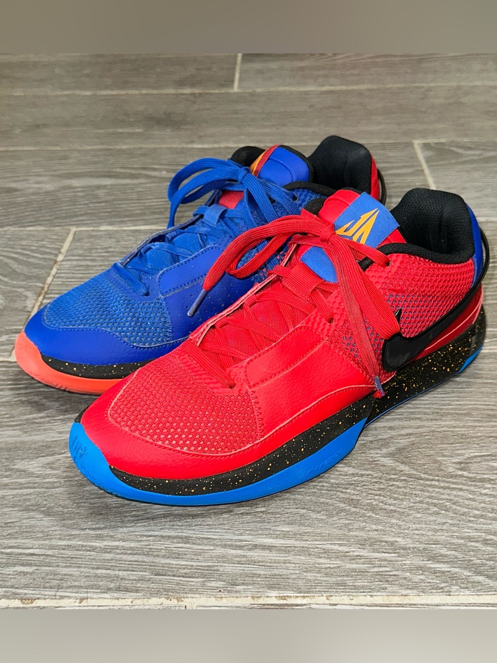 Nike Ja 1 Hunger Men's 10.5 Basketball Sneakers Mismatched Streetwear Shoes